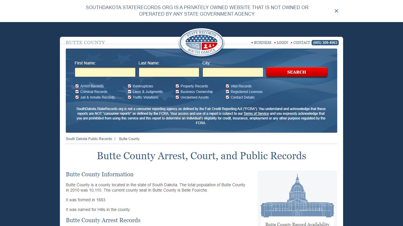 Butte County Arrest, Court, and Public Records